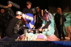 Impressionen von der Hauptprobe des Schul-Musicals "Das Geheimnis der sieben Perlen". (Bild: Marion Wannemacher (Kerns, 17. Mai 2019))