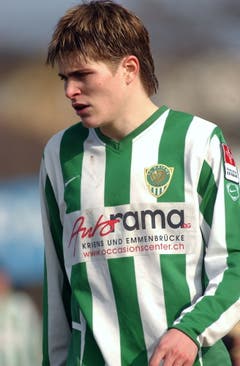 Claudio Lustenberger, hier noch beim SC Kriens – seinem Jugendverein. (Bild: Fabienne Arnet, 19. März 2005)