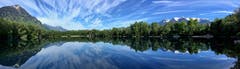 Nüziders: Morgenstimmung am Fischweiher. (Bild: Toni Sieber)