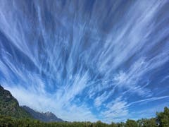 Föhnwolken in Nüziders. (Bild: Toni Sieber)