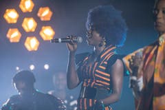 «Les Amazones d`afrique» traten am Mittwochabend in Stans auf. (Bild: Urs Flüeler / Keystone, Stans, 1. Mai 2019)