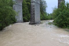 Viel Wasser auch in der Goldach. (FM1Today/Marc Hanimann)