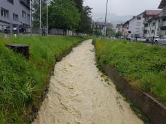 Der Stadtbach in Altstätten. (Bild: FM1Today, Noémie Bont)