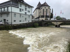 Der Dauerregen hat auch in Appenzell Folgen. (Bild: FM1Today, Marc Hanimann)