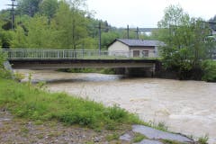 Viel Wasser auch in der Goldach. (FM1Today/Marc Hanimann)