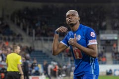 Blessing Eleke, rechter Flügel, Note 5Hat bei seinem Tor viel Glück, weil Mirlind Kryeziu den Ball ablenkt. Vergibt mehrere gute Chancen.(Bild: Urs Flüeler / Keystone, Luzern, 22. Mai 2019)