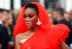 Model Winnie Harlow. > Filmpremiere «Once Upon A Time... In Hollywood» (Bild: EPA/IAN LANGSDON)