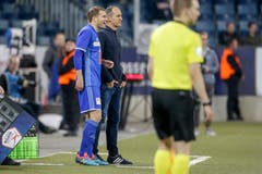 Wird von Trainer Thomas Häberli in der 87. Minute eingewechselt: Claudio Lustenberger. (Bild: Marc Schumacher / Freshfocus, Luzern, 22. Mai 2019)