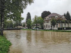 Binnenkanal mitten in Widnau. (Bild: Toni Sieber)