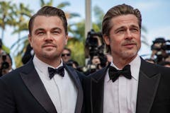 Die Schauspieler Leonardo DiCaprio (links) und Brad Pitt während dem 72. Filmfestival in Cannes. > Filmpremiere «Once Upon A Time ... In Hollywood» (Bild: Vianney Le Caer/Invision/AP)