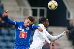 Olivier Custodio, Innenverteidiger, Note 5Man merkt, dass er gelernter Mittelfeldspieler ist. Sein Spielaufbau überzeugt, clevere Zuspiele.(Bild: Martin Meienberger / Freshfocus, Luzern, 22. Mai 2019)
