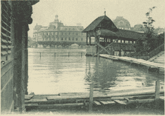 Kapellbrücke beim Kapellplatz. (Bild: Staatsarchiv Luzern/ AKT 47_2565.1e)