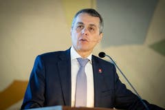 Bundesrat Ignazio Cassis hält die Festrede. (Bild: Ralph Ribi)