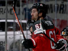 Kanadas Mark Stone, bereits der Matchwinner im Viertelfinal gegen die Schweiz, wurde trotz der Final-Niederlage gegen Finnland zum wertvollsten Spieler (MVP) der WM gewählt (Bild: KEYSTONE/AP/RONALD ZAK)