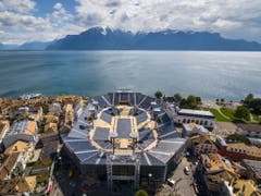 20'000 Plätze hat die gigantische Arena 2019. (Bild: Keystone/VALENTIN FLAURAUD)