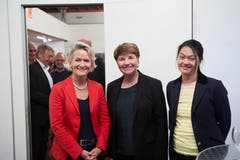 Andrea Gmür, Viola Amherd und Diel Tatjana Schmid Meyer (von links). (Bild: Jakob Ineichen, Sempach, 28. Mai 2019)