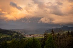 Abendstimmung Ägerital. (Bild: Daniel Hegglin, Zugerberg, 27. Mai 2019)