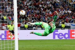 Flugeinlage von Chelsea-Torhüter Kepa Arrizabalaga. (Bild: Darko Bandic / AP)