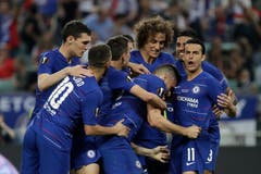 Jubel nach Chelseas Führungstor durch Olivier Giroud. (Bild: Luca Bruno / AP)