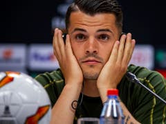 Vor dem grössten Final seiner Karriere: Arsenals Mittelfeldstratege Granit Xhaka (Bild: KEYSTONE/AP UEFA/JOOSEP MARTINSON)