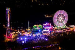 Der Luna Park am Samstagabend. (Bild: Phillipp Schmidli, 27. April 2019)