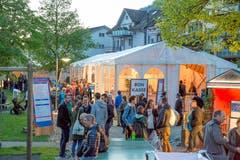 Abendstimmung an den Stanser Musiktage. (Bild: André A. Niederberger, Stans, 2. Mai 2019)
