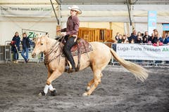 Westernshow mit Eliane Gfeller (Mehrfache Schweizermeisterin und Europameisterin im Westernreiten). (Bild: Jakob Ineichen, 27. April 2019)