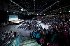 Impressionen vom Schweizer Kinder- und Jugendchor-Festival. (Bild: Manuela Jans-Koch/Luzerner Zeitung, Luzern, 30. Mai 2019)