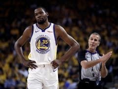 Kevin Durant war im letzten Jahr Final-MVP, fehlt aber zumindest noch in Spiel 1 in der Nacht auf Freitag (Bild: KEYSTONE/AP/BEN MARGOT)