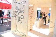 Holz ist hier Trumpf. (Bild: Nadia Schärli/Luzerner Zeitung, 30. Mai 2019)