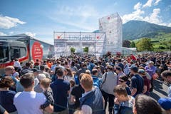 Der Besucheransturm nach der Eröffnung. (Bild: Urs Flüeler/Keystone, 30. Mai 2019)