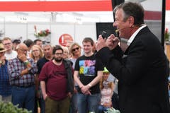 Thomas Bucheli spricht über die Klimaveränderung in Nidwalden (Bild: Nadia Schärli/Luzerner Zeitung, 30. Mai 2019)