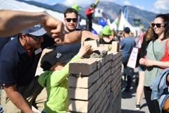 Hier können Backsteine gestapelt werden. (Bild: Nadia Schärli/Luzerner Zeitung, 30. Mai 2019)