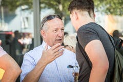Amriswil TG - Verabschiedung von Stadtpräsident Martin Salvisberg, Feierabendbier mit der Bevölkerung.