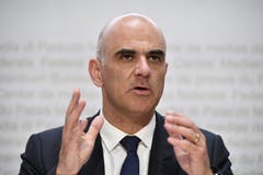 Alain Berset (SP)2018 bremste er als Bundespräsident beim Rahmenabkommen. Ein geplantes Treffen mit Jean- Claude Juncker kam nicht zustande. Ist jetzt eine wichtige Figur in der «Ja, aber»-Koalition. (Bild: Anthony Anex/Keystone)