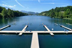 Der Start bei der Rotsee-Badi. (Bild: Urs Lindt/Freshfocus, Luzern, 31. Mai 2019)