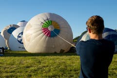 Start an der Heissluftballon Schweizermeisterschaft am Freitag, 31. Mai 2019 in Willisau. (Bild: Philipp Schmidli)