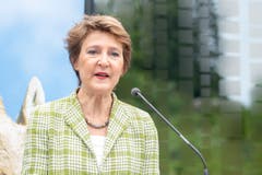 Simonetta Sommaruga (SP)Sie war schon im Sommer 2018 skeptisch in Sachen Rahmenabkommen. Zu gross schienen ihr die Differenzen, vor allem bei den flankierenden Massnahmen. Wird zum «Ja, aber»-Lager gezählt. (Bild: Urs Flüeler/Keystone)
