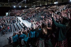 Die Stimmung in der Messe Allmend war ausgelassen.