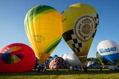 Start an der Heissluftballon Schweizermeisterschaft am Freitag, 31. Mai 2019 in Willisau. (Bild: Philipp Schmidli)