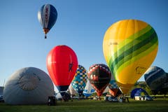 Start an der Heissluftballon Schweizermeisterschaft am Freitag, 31. Mai 2019 in Willisau. (Bild: Philipp Schmidli)
