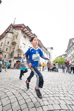 Die jungen Knaben geben Vollgas. (Bild: Roger Grütter, 4. Mai 2019)