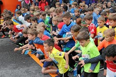 Hunderte von Kinder, die den Startschuss kaum erwarten konnten. (Bild: swissimage/Andy Mettler, 4. Mai 2019)