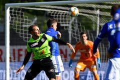 Nicht bewertbar: Shkelqim Demhasaj und Francisco Rodriguez. 6 Matchwinner 5 Leistungsträger 4 Normalform 3 Mitläufer 2 Schwachpunkt 1 Totalausfall (Benotet von Raphael Gutzwiller) (Bild: KEYSTONE/Ti-Press/Samuel Golay, Lugano, 5. Mai 2019)