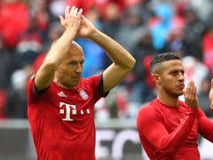 Arjen Robben (links) wurde wie Ribéry bei den Bayern zu einer Kultfigur (Bild: KEYSTONE/AP/MATTHIAS SCHRADER)