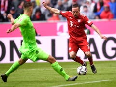 Mit dem Franzosen Franck Ribéry verliert Bayern München am Saisonende einer seiner prägendsten Figuren der letzten Jahre (Bild: KEYSTONE/EPA/LUKAS BARTH-TUTTAS)