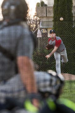 Die Lucerne Eagles, das Nationalliga A Baseball Team, bereiten sich auf die Saison vor. (Bild: Boris Bürgisser, 25. April 2019, Reussbühl in Luzern)