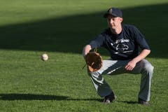 Die Lucerne Eagles, das Nationalliga A Baseball Team, bereiten sich auf die Saison vor. (Bild: Boris Bürgisser, 25. April 2019, Reussbühl in Luzern)