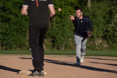 Die Lucerne Eagles, das Nationalliga A Baseball Team, bereiten sich auf die Saison vor. (Bild: Boris Bürgisser, 25. April 2019, Reussbühl in Luzern)