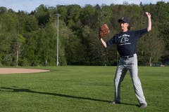 Die Lucerne Eagles, das Nationalliga A Baseball Team, bereiten sich auf die Saison vor. (Bild: Boris Bürgisser, 25. April 2019, Reussbühl in Luzern)